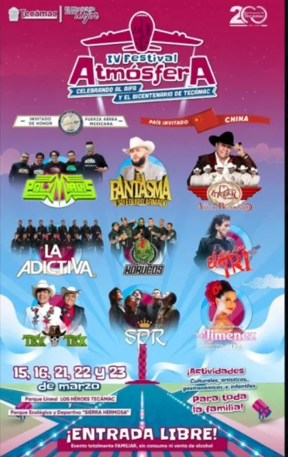 FECHAS: De Polymarchs a Tex-Tex en el aniversario del AIFA, entrada libre
