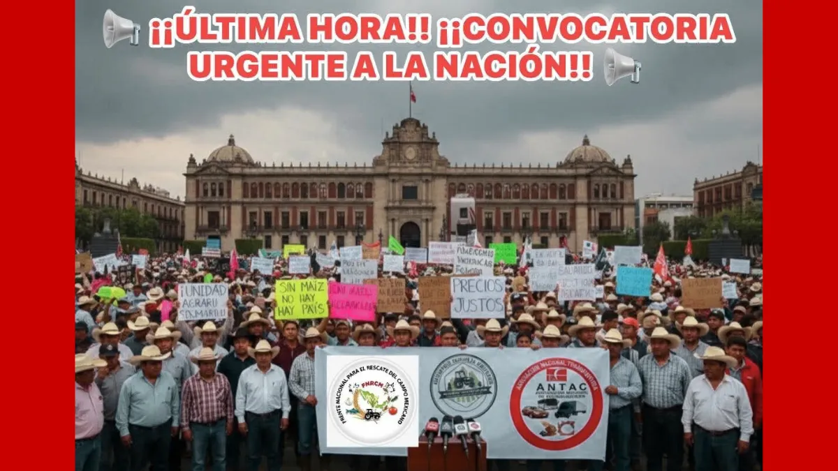 Integrantes del ANTAC y agricultores confirman un paro nacional y piden atención del gobierno.