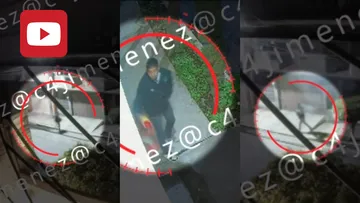 Cámaras de seguridad captaron a un hombre abriendo fuego contra una casa ubicada en el municipio de Nezahualcóyotl