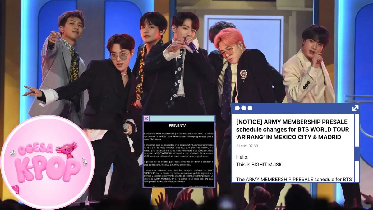 OCESA revelará precios para el concierto de BTS en México y BigHit se pronuncia al respecto
