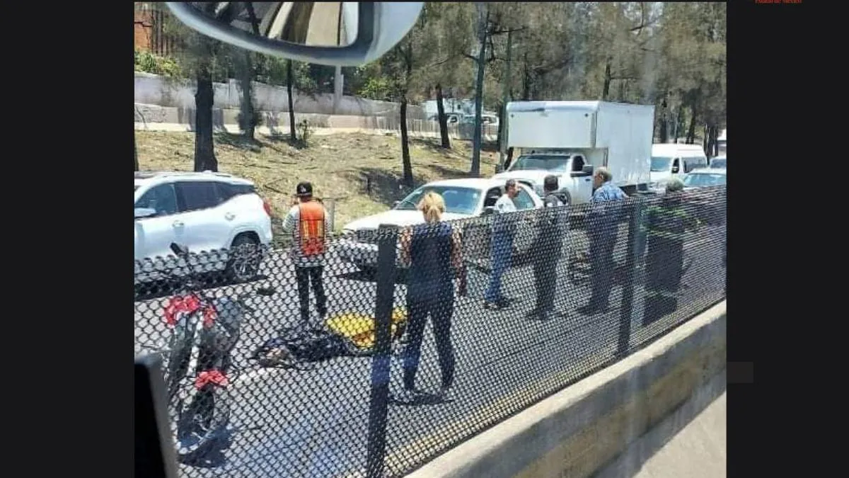 Murió motociclista en la autopista México Querétaro