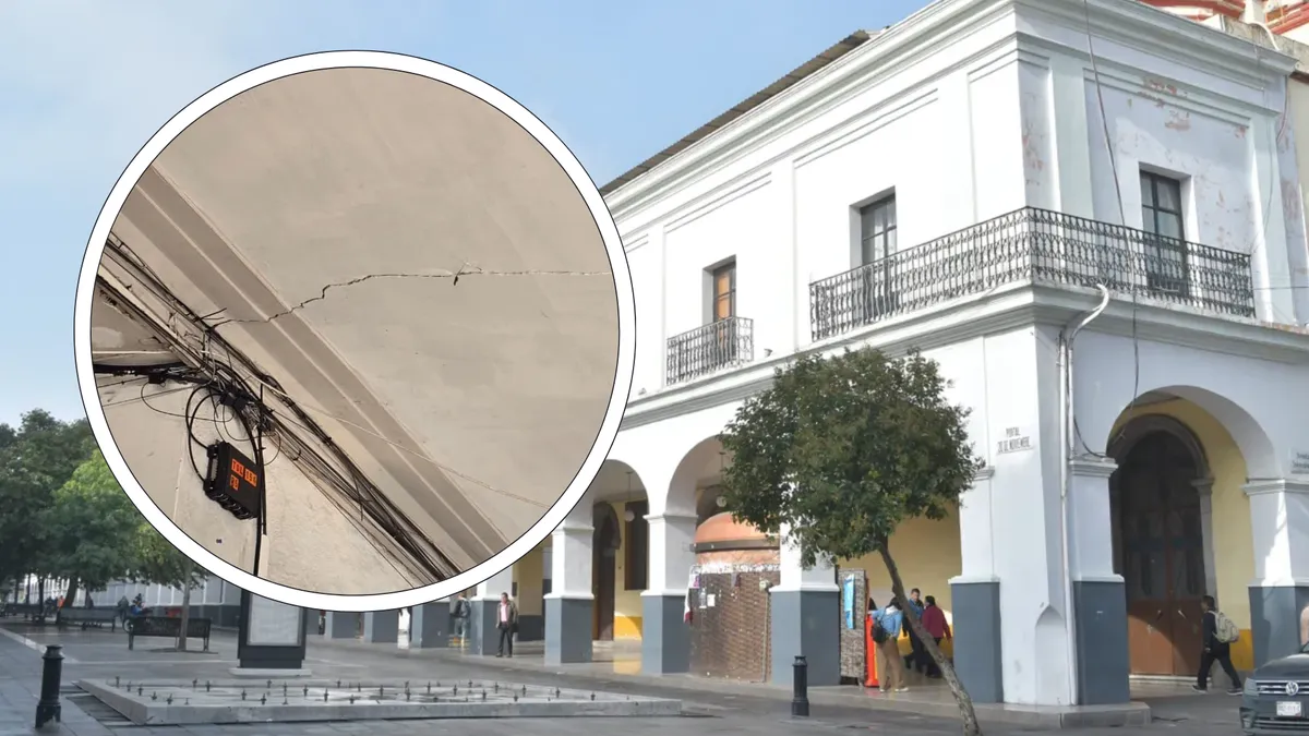 Protección Civil municipal realizó un recorrido por el lugar a fin de verificar las condiciones de seguridad de la fachada del edificio asentado en una zona altamente transitable del centro de la ciudad.