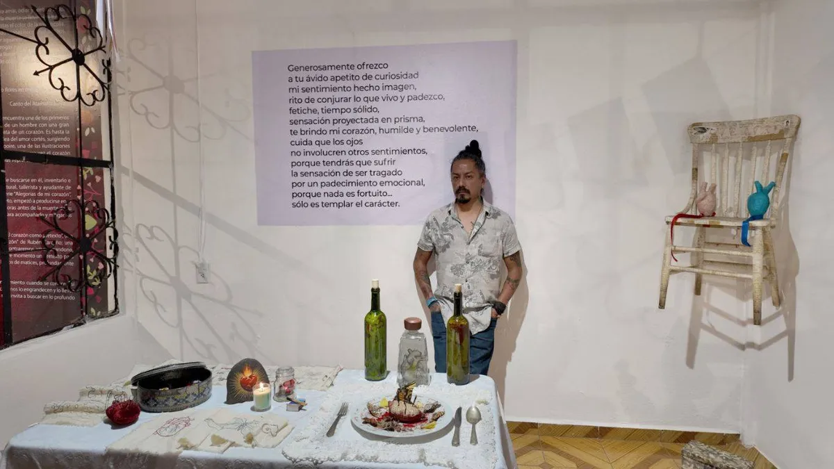 Rubén Carcaño lleva su exposición “El Corazón como Pretexto” a Ixtapaluca