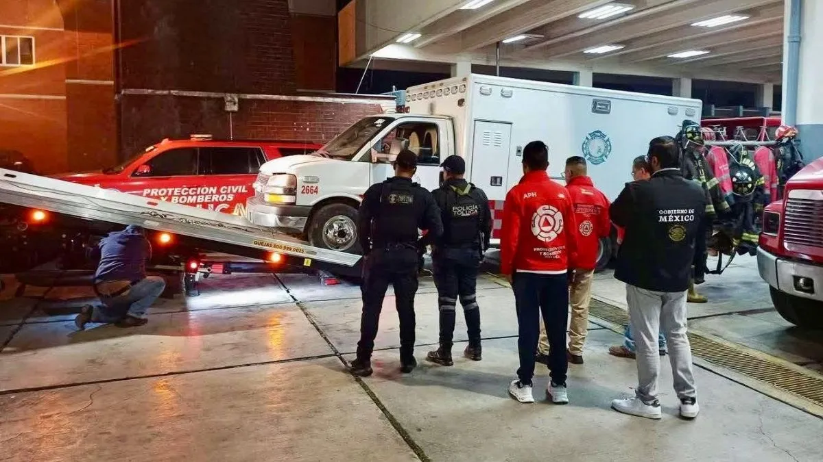 Ambulancia de Bomberos de Toluca es robada y aparece en el norte del municipio