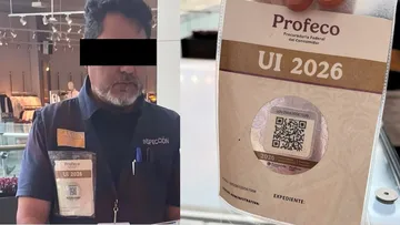 La encargada detectó irregularidades al verificar el gafete del individuo y se negó a realizar el pago.