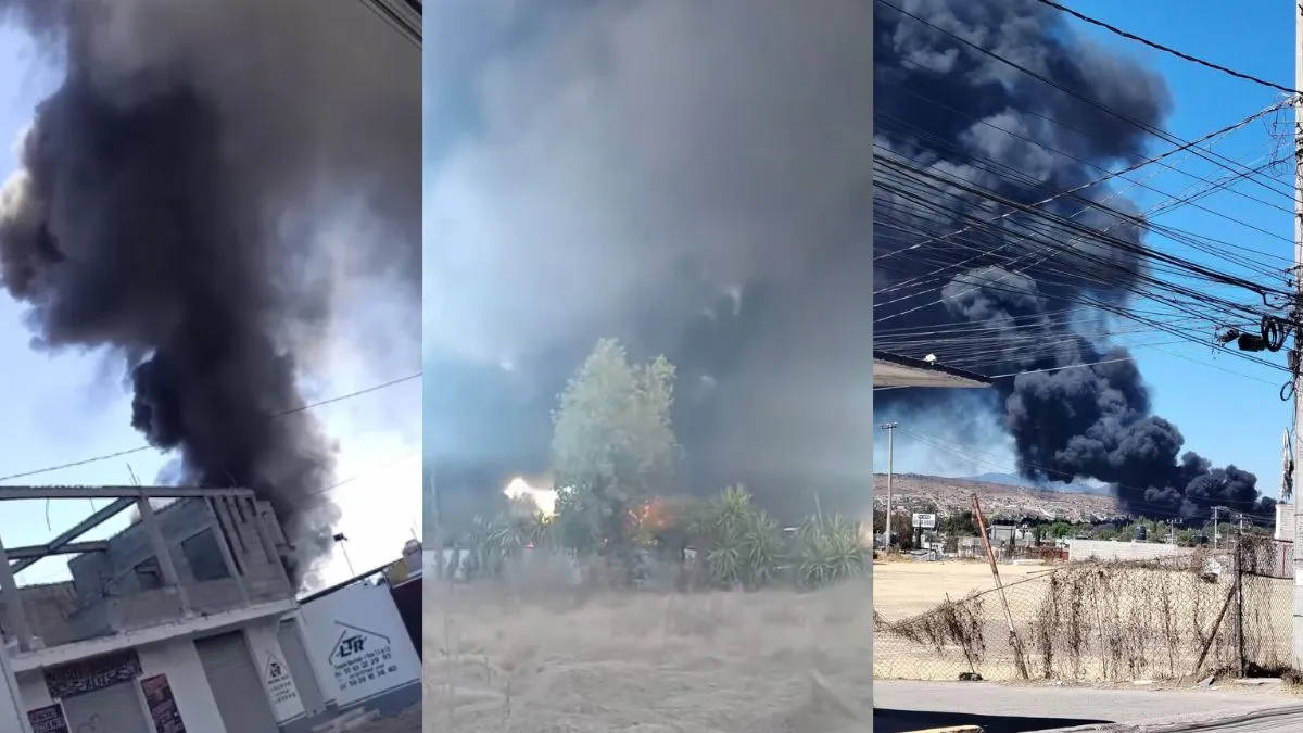 Incendio en Huehuetoca moviliza a cuerpos de emergencias