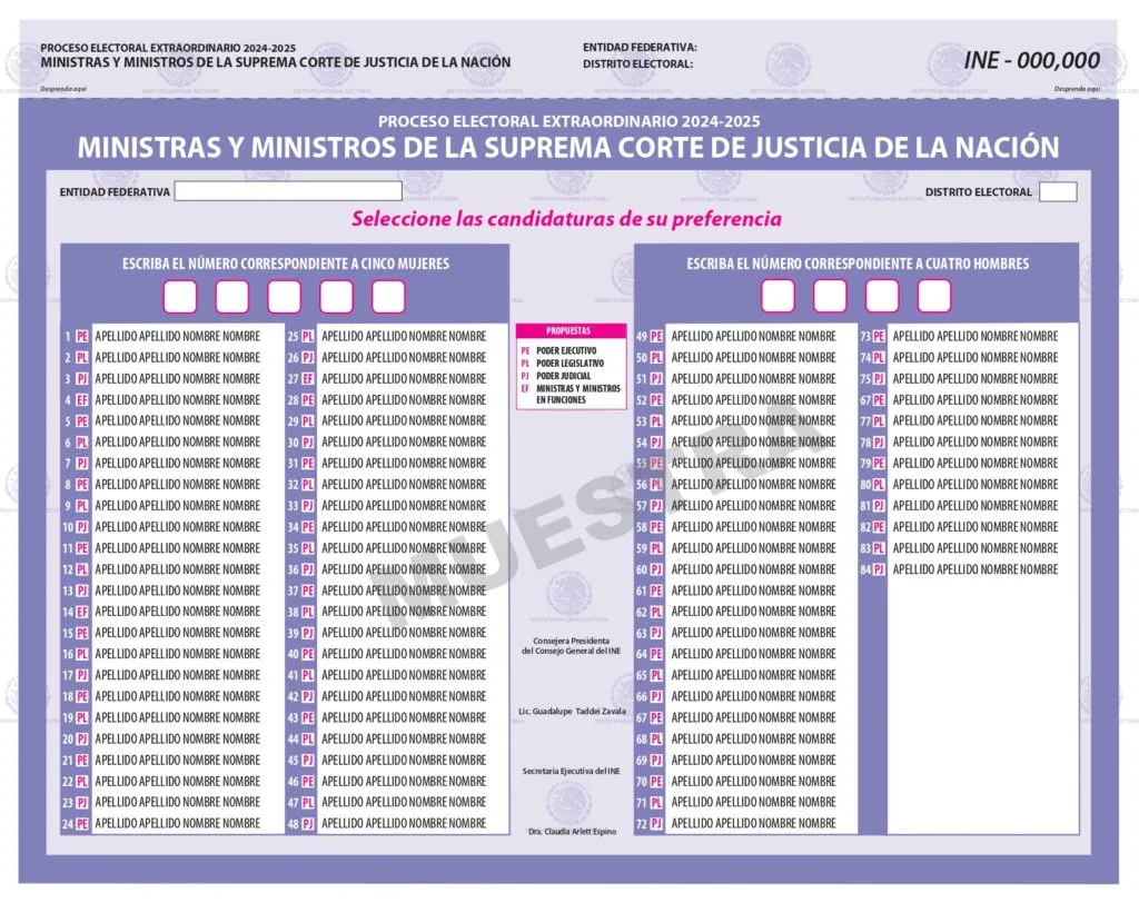 ¿Cómo votar boleta por boleta para Elección Judicial en Edomex?