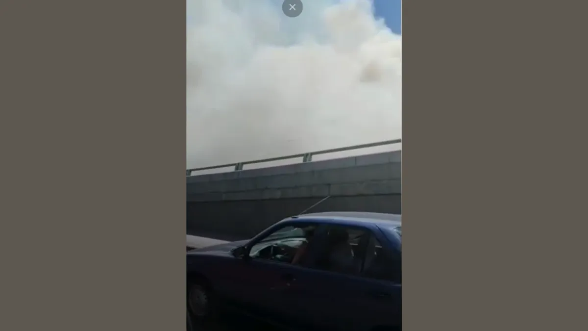 Ecatepec: reportan incendio de pastizal sobre Circuito Exterior Mexiquense