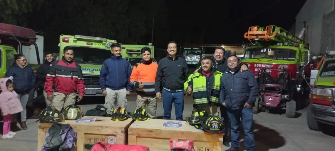 Bomberos voluntarios de San Martín de las Pirámides viajan a Turquía