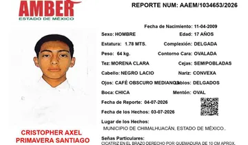 Alerta Amber: Se busca a Cristopher Axel Primavera Santiago, desapareció en Chimalhuacán