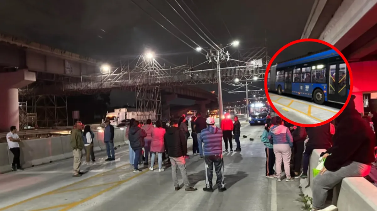 Bloquean paso de Trolebús Chalco-Santa Martha
