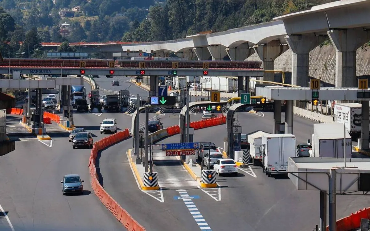 Habrá cierres en la autopista México-Toluca por obras del Tren Interurbano