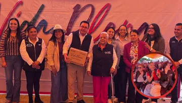 Miguel Ángel Ramírez entrega apoyos a adultos mayores en Lerma