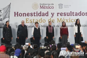 La Presidenta de México, Claudia Sheinbaum Pardo rinde informe de gobierno en Toluca