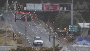 VIDEO: Captan accidente en la carretera Malinalco-Chalma