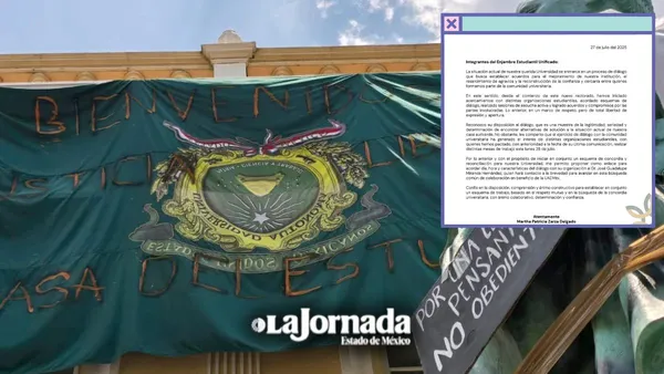 Rectora de la UAEMéx propone enlace con el EEU debido a reuniones agendadas