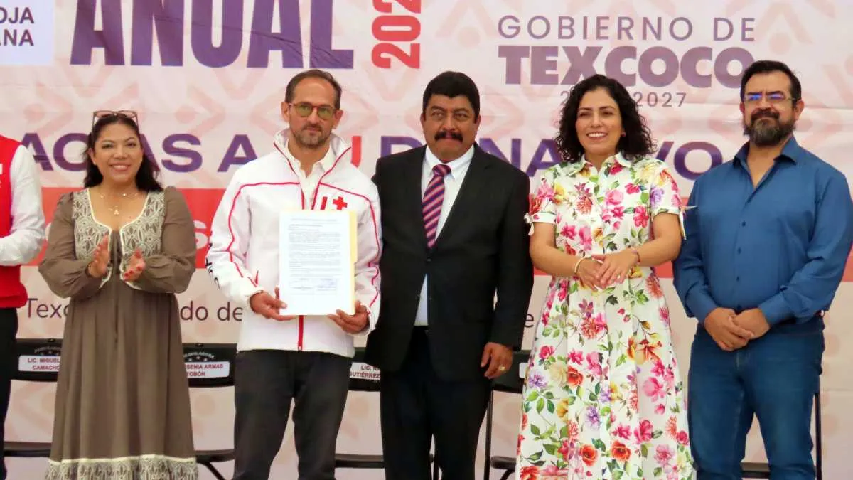 Texcoco realiza donación de predio para nuevas instalaciones de la Cruz Roja