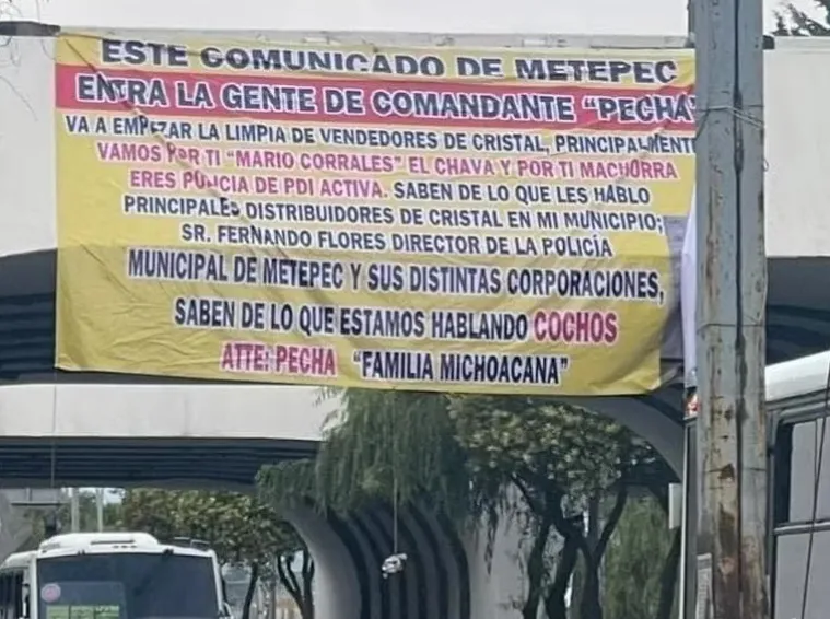 Metepec: Familia Michoacana hará “limpia” de narcomenudistas