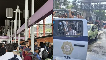La fuerte lluvia provocó inundaciones que obligaron a modificar el servicio de la Línea A del Metro CDMX.