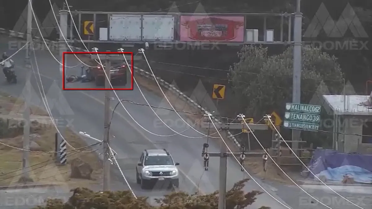 VIDEO: Captan accidente en la carretera Malinalco-Chalma