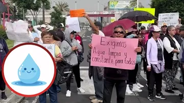 Vecinos de Neza bloquean avenida, llevan 20 días sin agua
