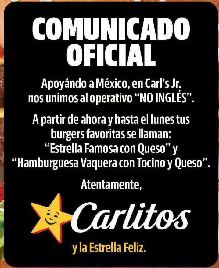 ¡No más inglés! Empresas en México se unen en apoyo a la Selección Mexicana