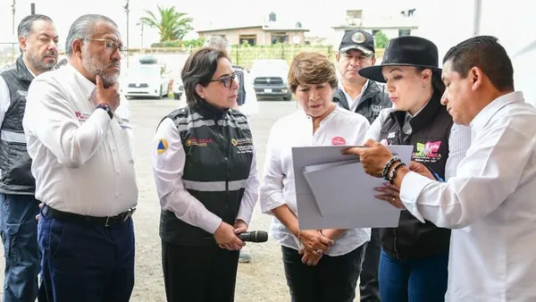 Delfina Gómez supervisa rutas de evacuación del Popocatépetl