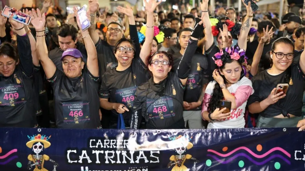 Más de 3 mil personas se reúnen para celebrar la Carrera y el Desfile de Catrinas Huixquilucan 2026