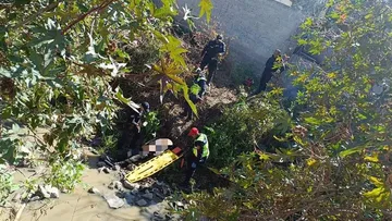 Nicolas Romero: rescatan a hombre que cayó a un río
