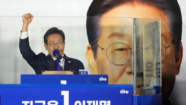 El candidato de centroizquierda Lee Jae-myung obtuvo una clara victoria.
