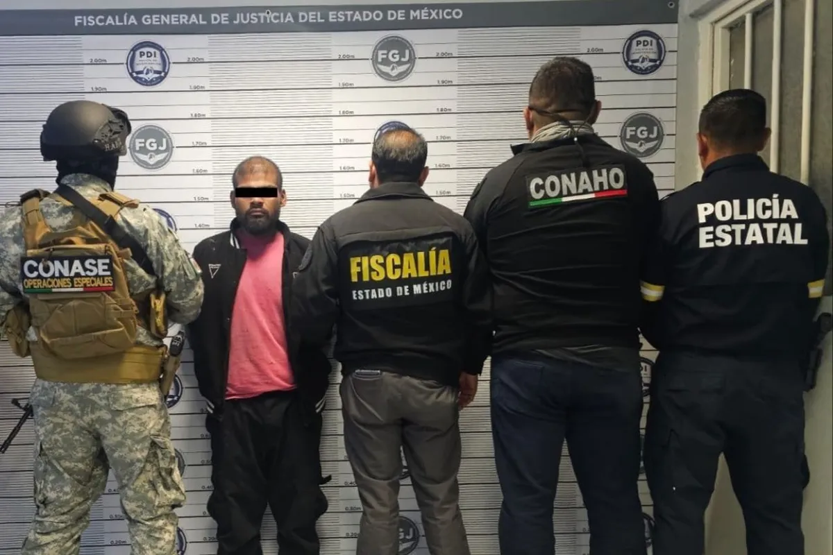 Foto de Arturo N 'El Toro', detenido en Tlalnepantla.