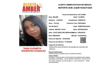 Alerta Amber: Se busca a Tania Elizabeth Rodríguez González, desaparecida en Ecatepec