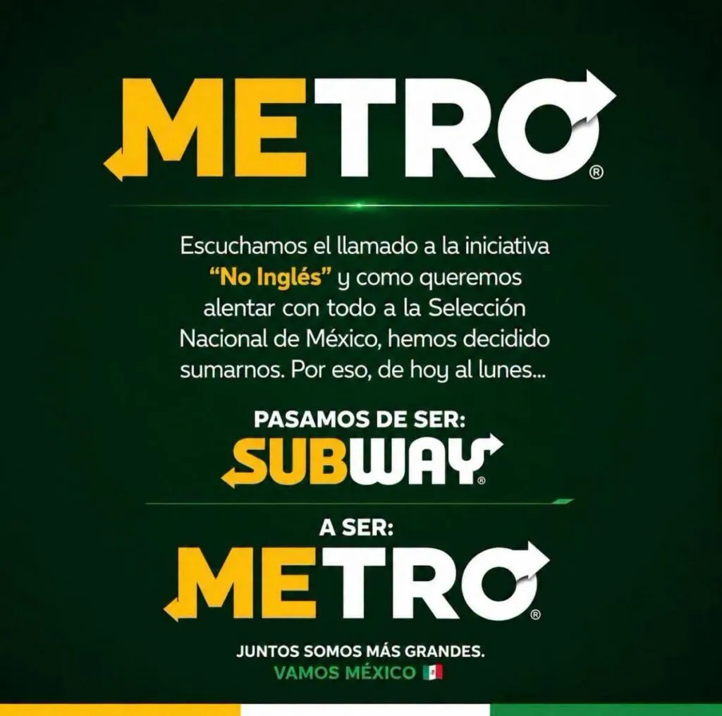 ¡No más inglés! Empresas en México se unen en apoyo a la Selección Mexicana