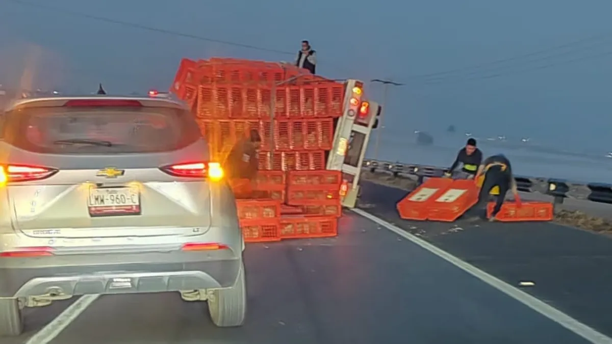 Accidente en el Libramiento Lerma-Toluca provoca tránsito lento