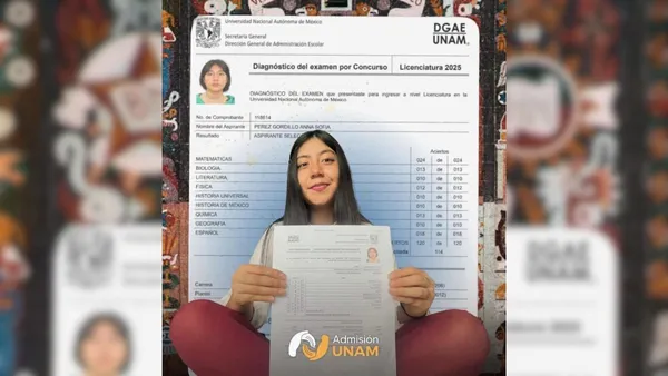 Joven ecatepense obtiene calificación perfecta en examen de la UANAM