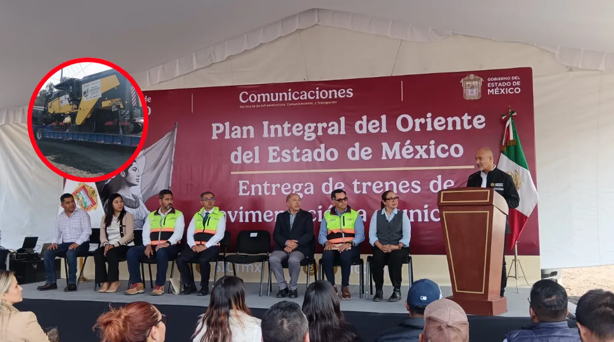 Nezahualcóyotl, Ecatepec y Chicoloapan reciben trenes de pavimentación