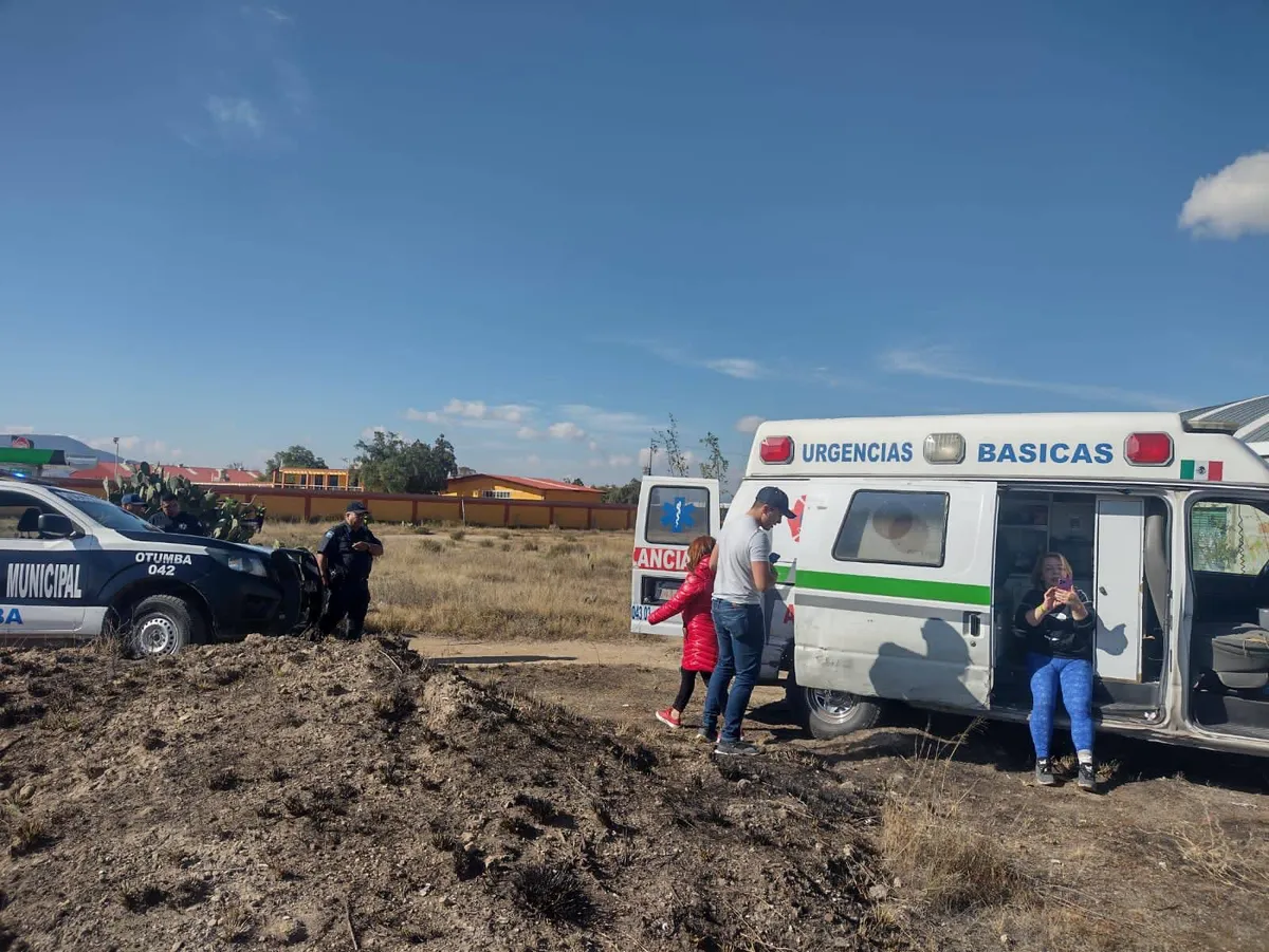 Cae globo aerostático en atarrizaje forzoso por mal tiempo en Teotihuacán