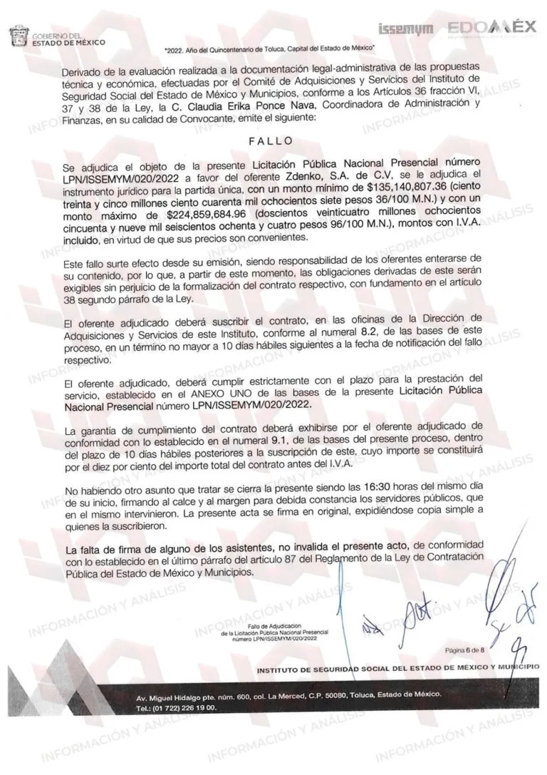 Contratos millonarios en Issemym vinculados con Roberto Madrazo