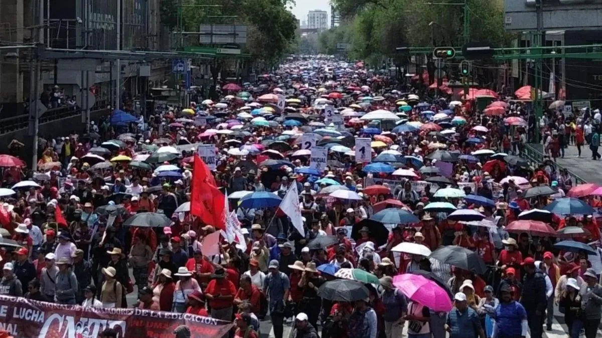 Vialidades de CDMX que serán afectadas por la megamarcha de maestros