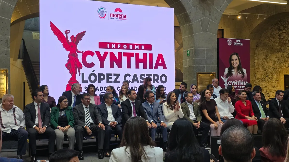 Rinde informe Cynthia López Castro; “estoy del lado correcto de la historia”