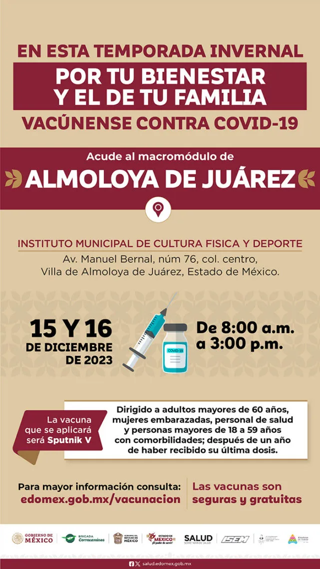 Vacuna Covid Edomex: Módulo en Almoloya de Juárez