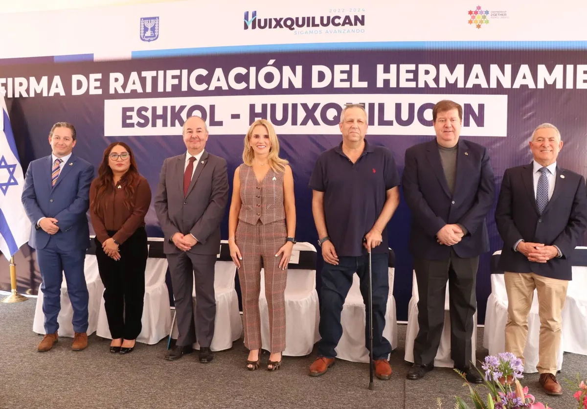 Fortalece Huixquilucan lazos de colaboración con Ehkol, israel, a través de hermanamiento