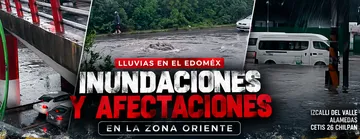 Lluvias provocan inundaciones y afectaciones en la zona oriente
