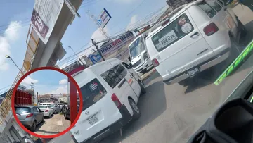 Bloqueo de transportistas en Teoloyucan por presencia de mototaxis
