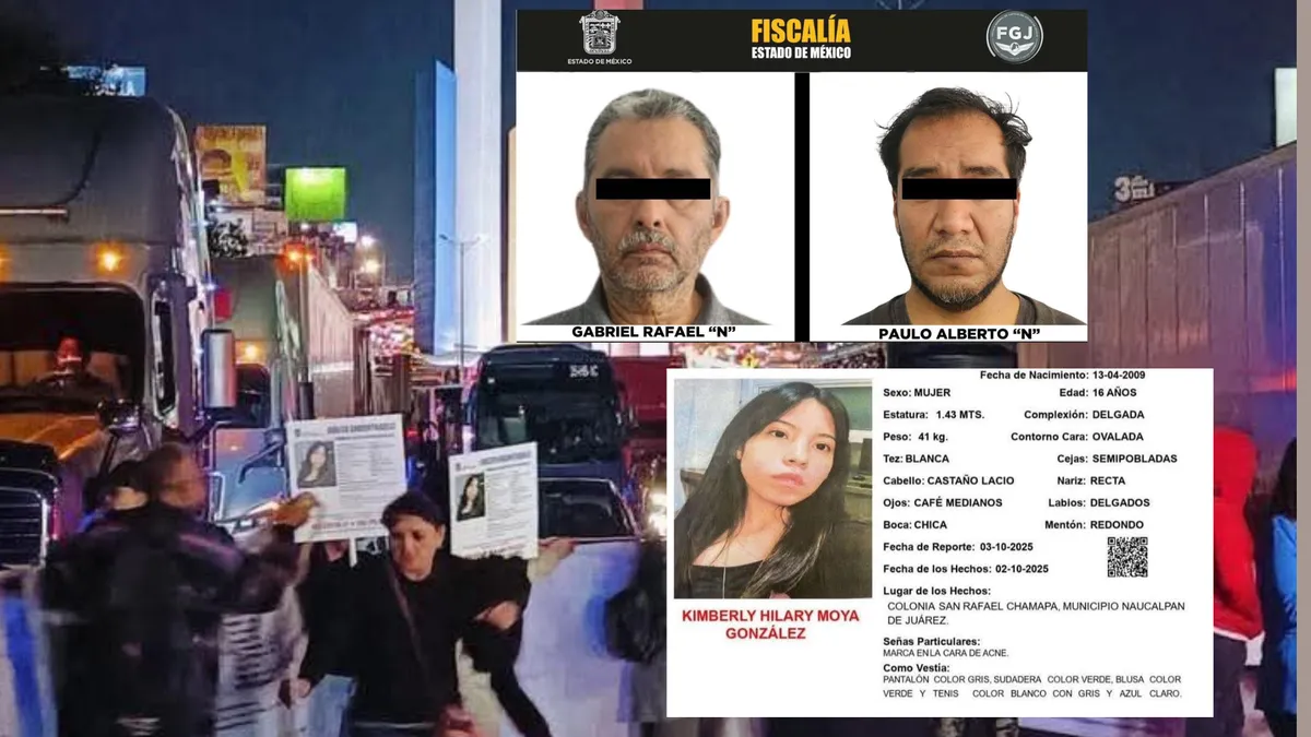 Prisión preventiva a sujetos detenidos por desaparición de Kimberly Moya en Edomex