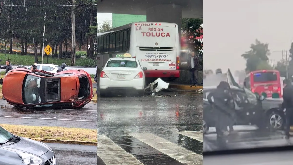 Carambola, choque y accidentes en Paseo Tollocan