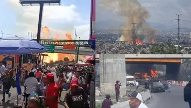 Explota pipa de gas sobre Calzada Ignacio Zaragoza.