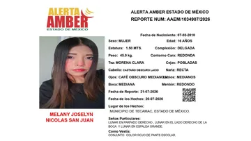Alerta Amber: Se busca a Melany Joselyn Nicolas San Juan, desaparecida en Tecámac