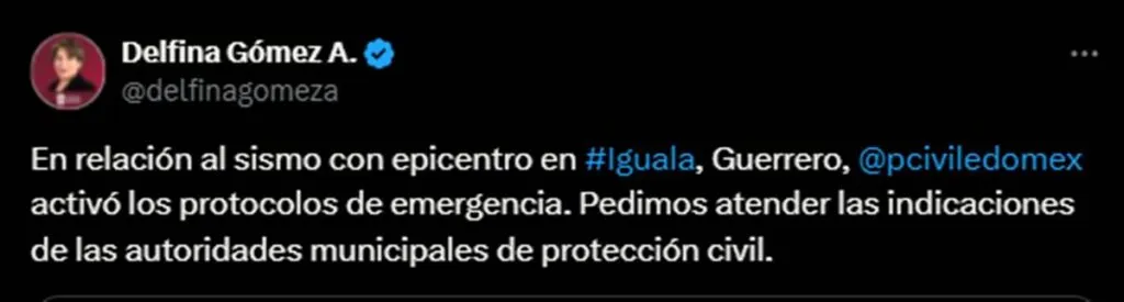 Se activan protocolos de emergencia en Edomex tras sismo