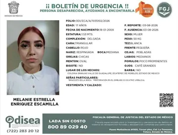 Melanie es localizada con vida, fue reportada como desaparecida en Ecatepec